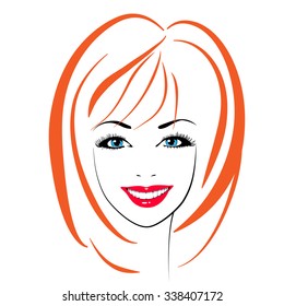 Beautiful woman's face.