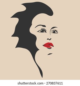 3,186 Women face stencil Images, Stock Photos & Vectors | Shutterstock