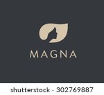 Beautiful woman's face logo design template.  Hair, girl, leaf symbol. Abstract design concept for beauty salon, massage, magazine, cosmetic and spa. Premium vector icon.