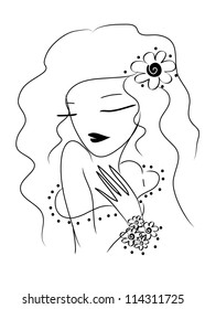 Beautiful woman's portrait
