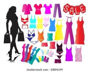 Beautiful woman.Shopping