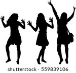 Beautiful women dancing.