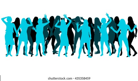 Beautiful women dancing.