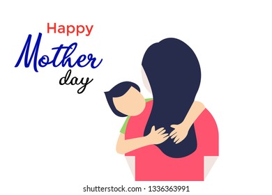 Beautiful women with her children, happy mothe's  day