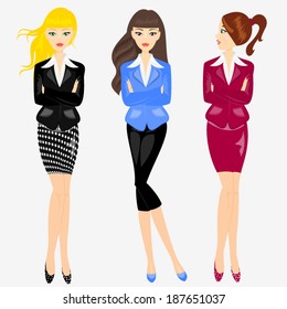 Beautiful women ready for business