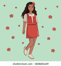 Beautiful Women vector illustration set