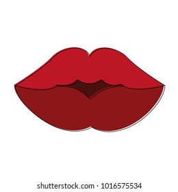 Beautiful womens lips