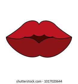 Beautiful womens lips