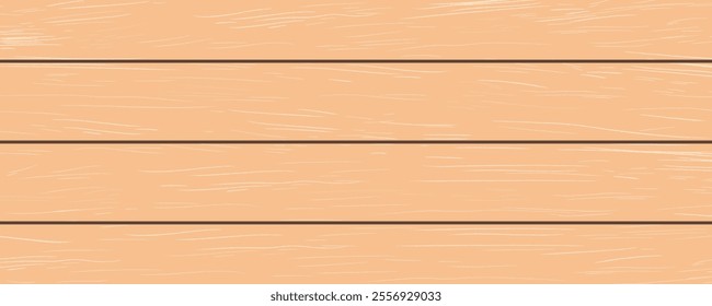 Beautiful wood texture for background. Vector illustration of wooden panels for design. Texture of a wooden table.