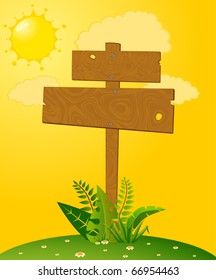 beautiful wooden pointer with flowers
