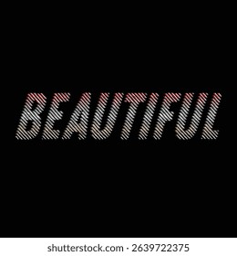 Beautiful Word Art on Black