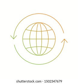 Beautiful World vector line icon