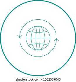 Beautiful World vector line icon