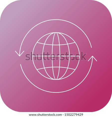 Beautiful World vector line icon