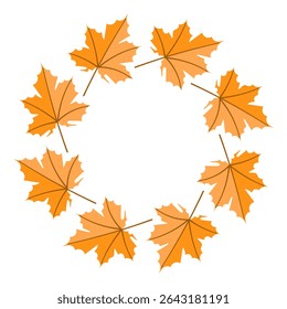 A Beautiful Wreath that Showcases the Stunning Autumn Season and Colorful Maple Leaves