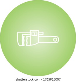 Icono del vector de línea de llave magnética