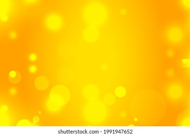 beautiful yellow background with bokeh light effect