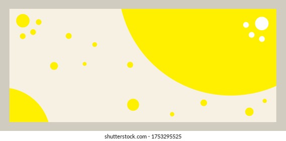 beautiful yellow billboard abstract banner template