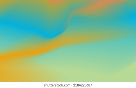 Beautiful yellow and blue gradient background smooth and soft texture