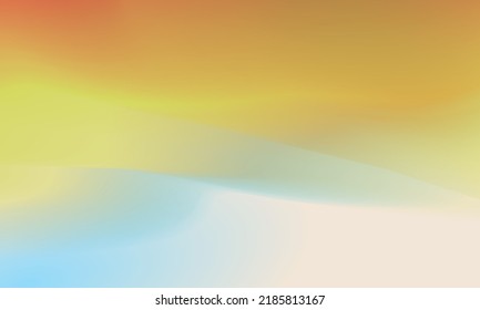 Beautiful yellow, blue and white gradient background smooth and soft texture