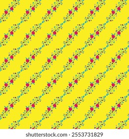 beautiful yellow flower seamless pattern design