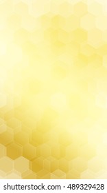 beautiful yellow gold color hexagonal background. vector illustration. polygonal pattern. design for banner, presentation, wallpaper.