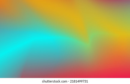 Beautiful yellow, green and red gradient background smooth and soft texture