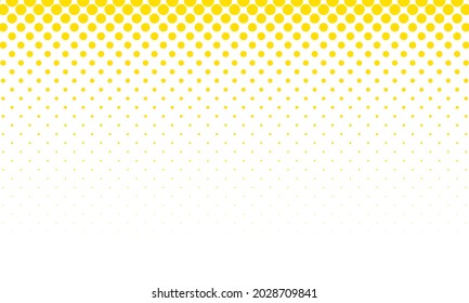 Beautiful Yellow Halftone Circle Pattern Background