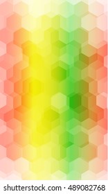 beautiful yellow, orange color hexagonal background. vector illustration. polygonal pattern. design for banner, presentation, wallpaper.