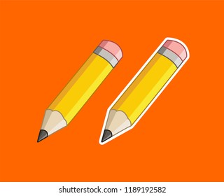 beautiful yellow pencil