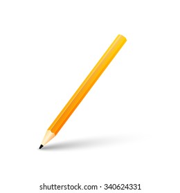 Pencil Icon Flat Design Vector Illustration Stock Vector (Royalty Free ...