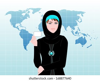 card showing  Arabian