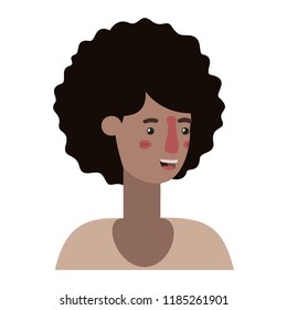 beautiful and young black woman character