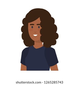 beautiful and young black woman character