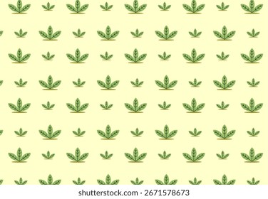 beautiful young blue triangular leaves just growing green and blooming