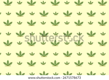 beautiful young blue triangular leaves just growing green and blooming