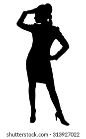 Beautiful young business woman