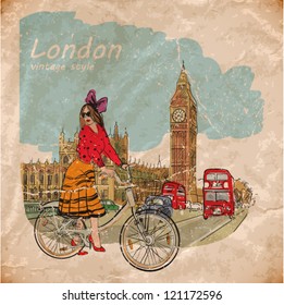 beautiful young girl with bicycle