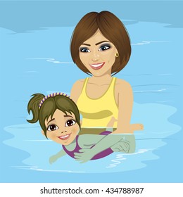 11,587 Mother and baby swimming pool Images, Stock Photos & Vectors ...