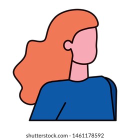 beautiful young woman avatar character