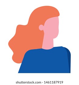 beautiful young woman avatar character