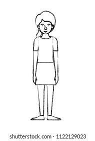 beautiful and young woman character