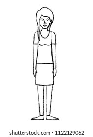 beautiful and young woman character