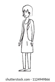 beautiful and young woman character