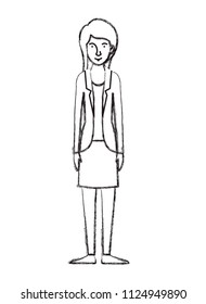 beautiful and young woman character