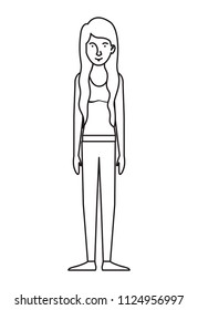 beautiful and young woman character