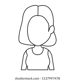beautiful and young woman character