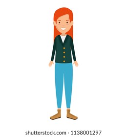 beautiful and young woman character