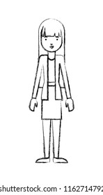 beautiful and young woman character