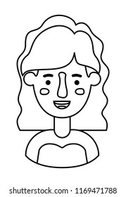 beautiful and young woman character
